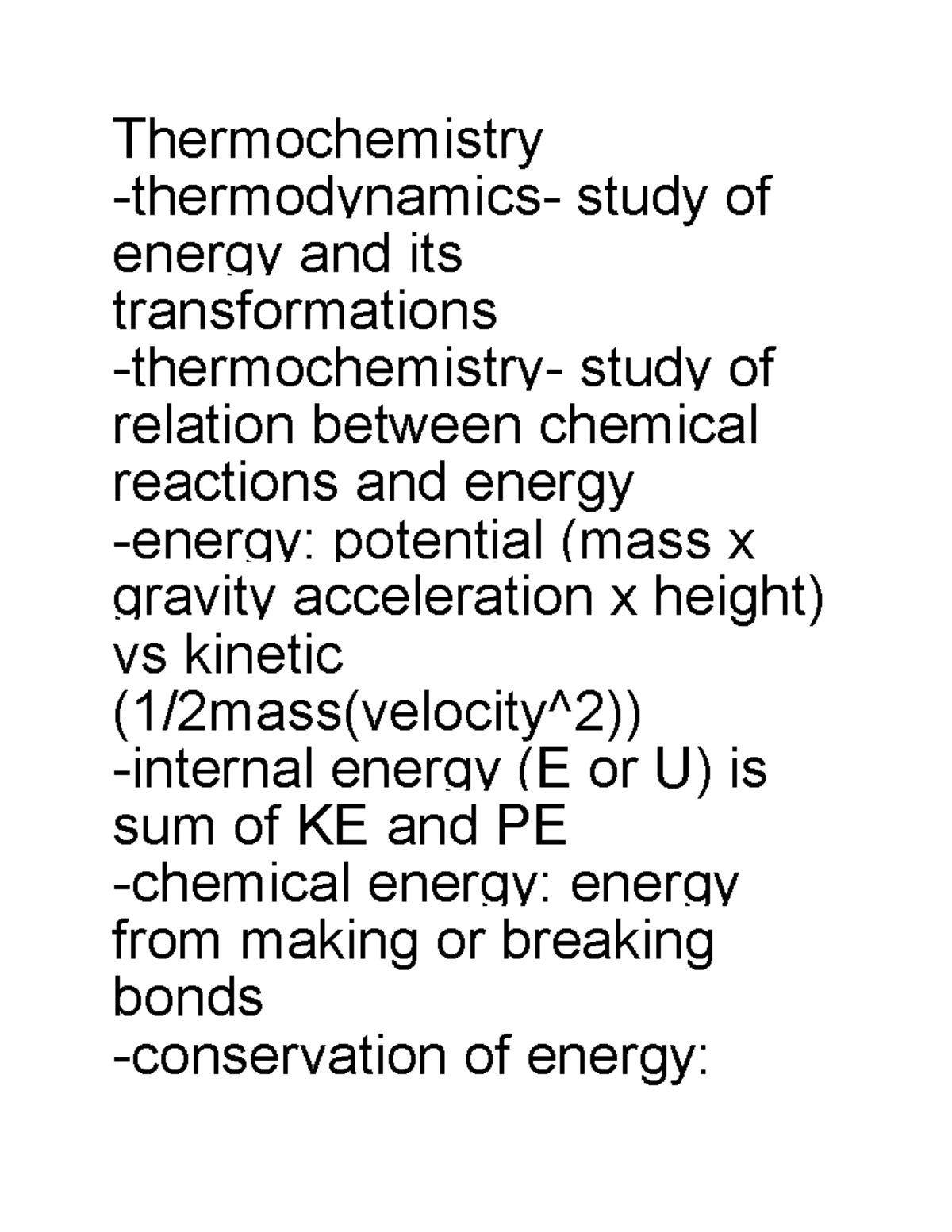 Thermochemistry General Chemistry Thermochemistry thermodynamics