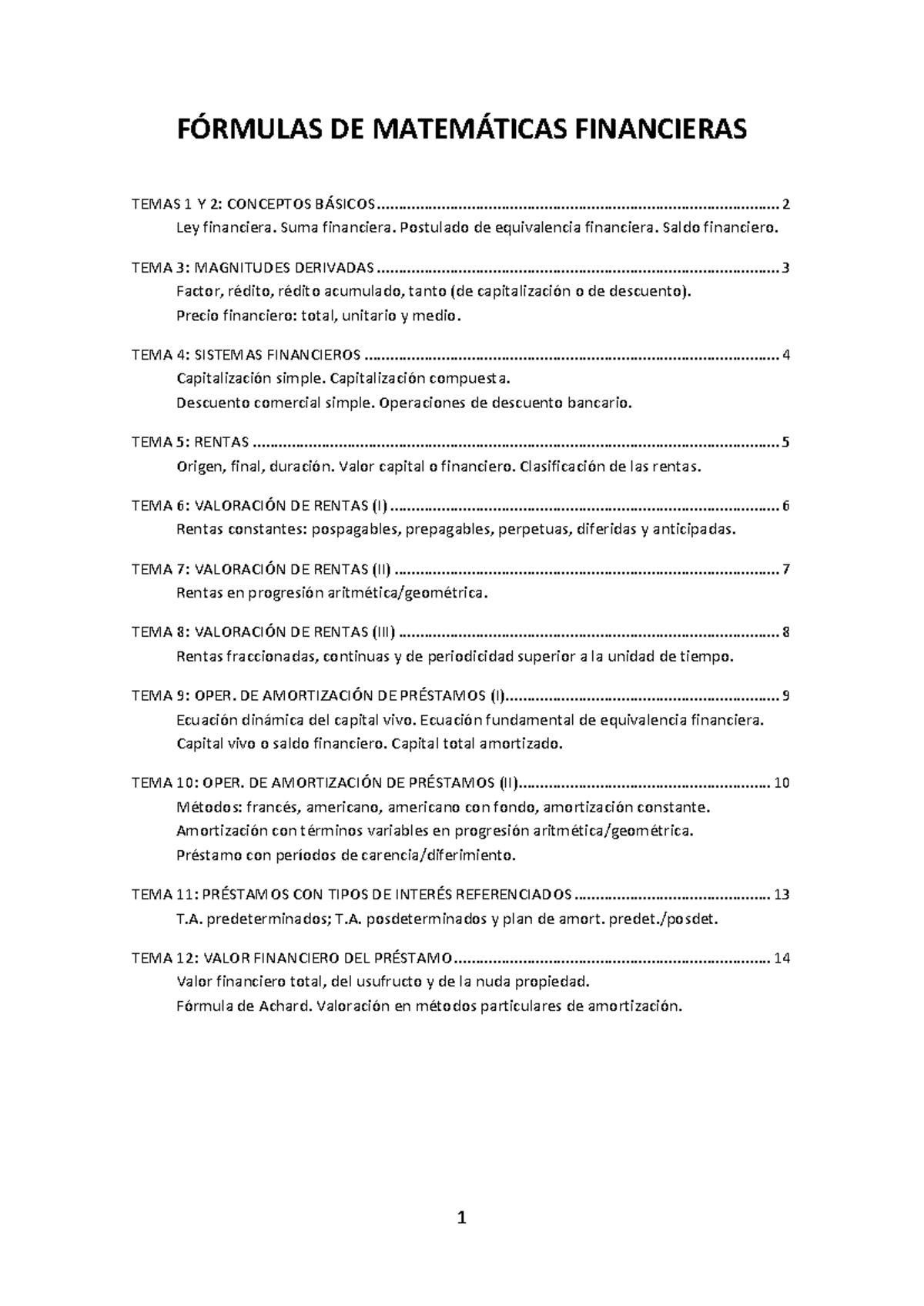 Formulas - Fórmulas de mate fin - FÓRMULAS DE MATEMÁTICAS FINANCIERAS ...