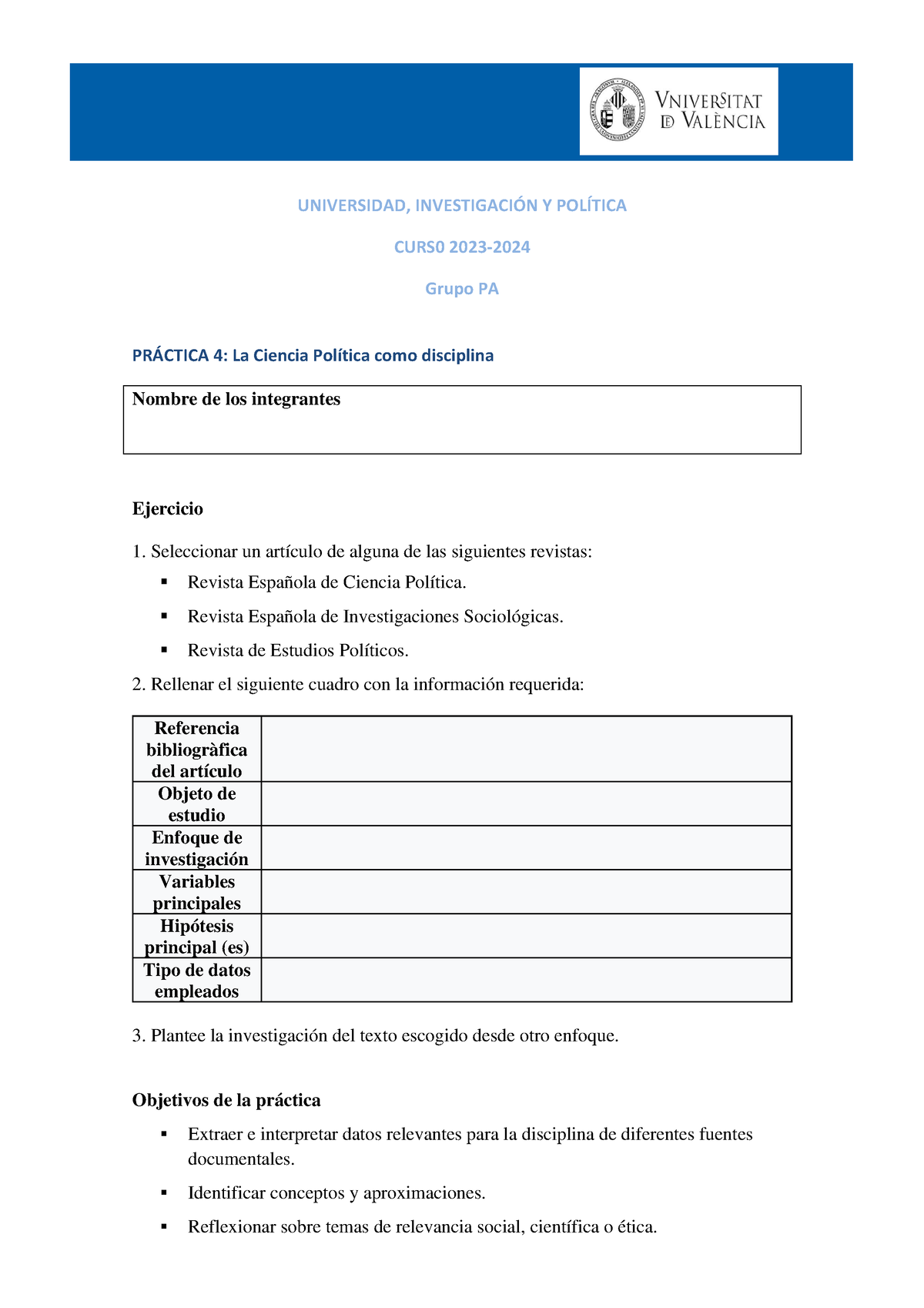 P4. La Ciencia Pol Ã­tica Como Disciplina - UNIVERSIDAD, INVESTIGACIÓN ...