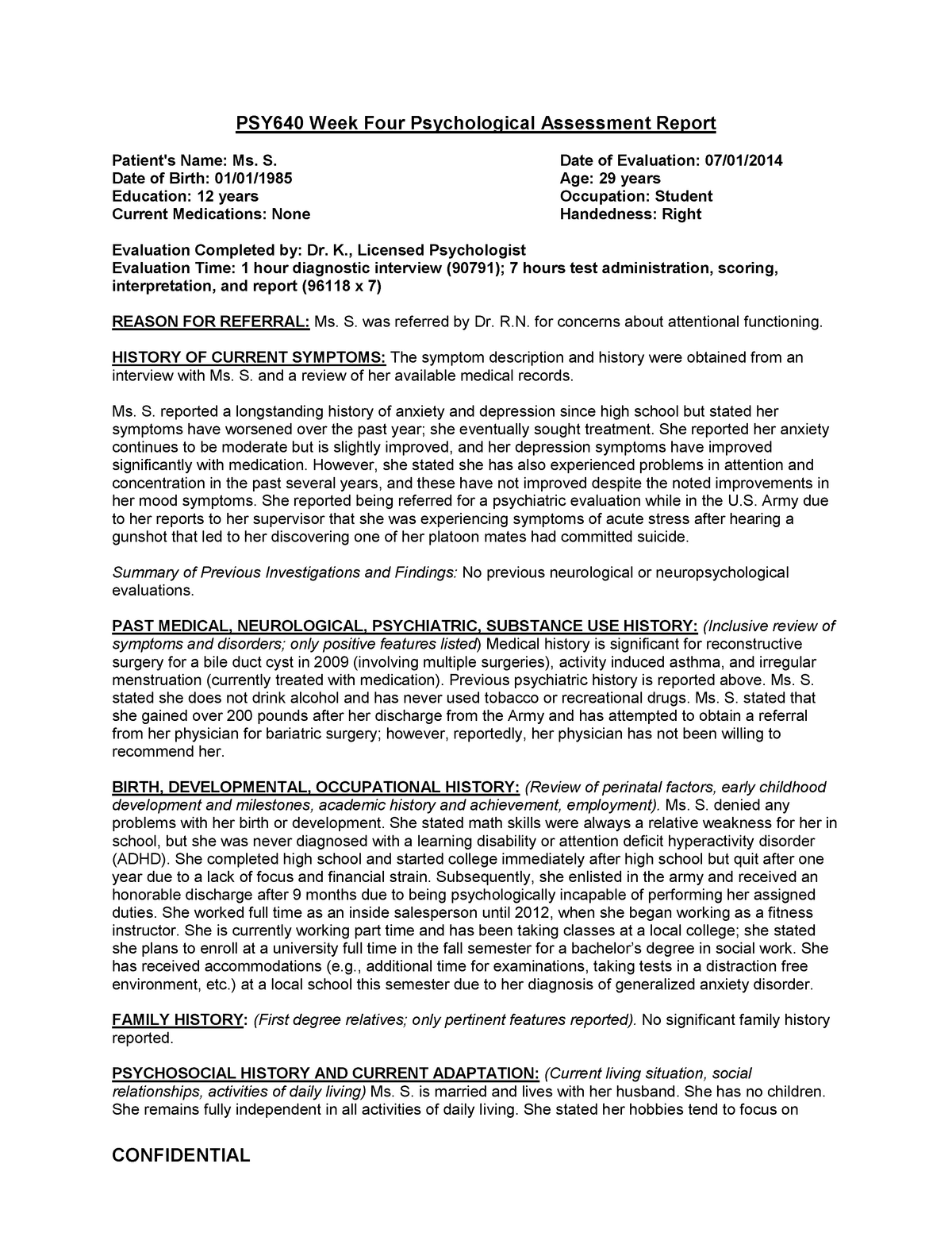 weekly-psychological-assessment-report-psy640-week-four-psychological