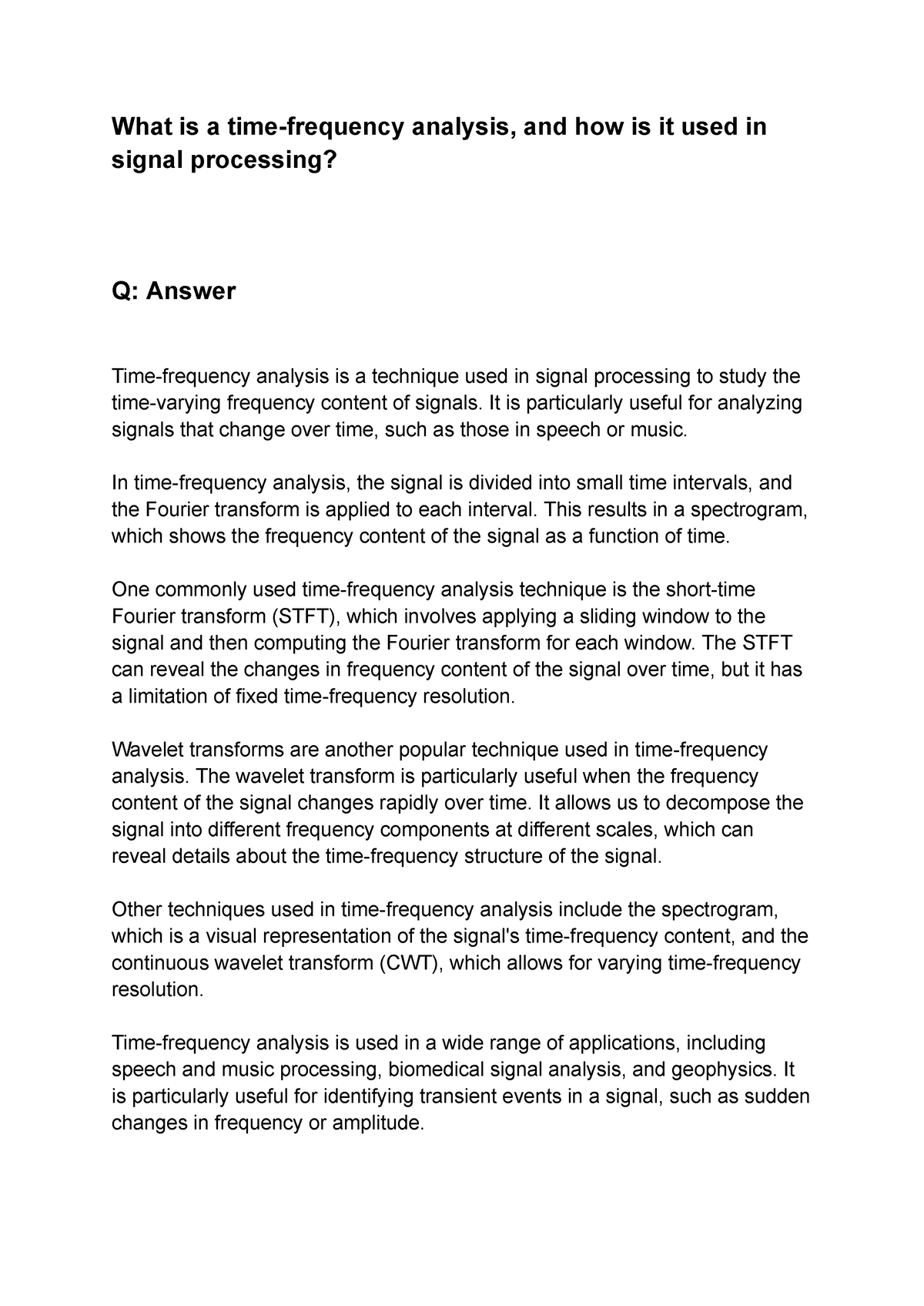 what-is-a-time-frequency-analysis-and-how-is-it-used-in-signal