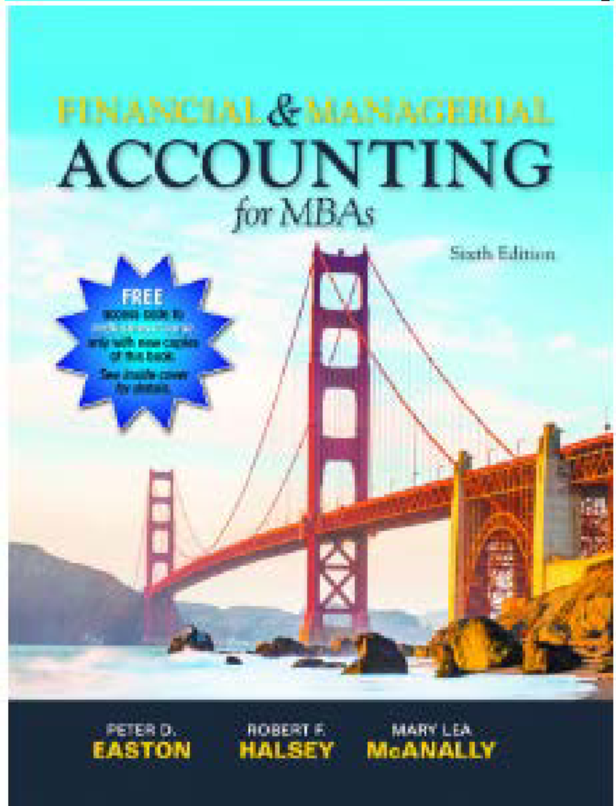 1 Proof For Financial And Managerial Accounting For MBAs 6th Edition ...