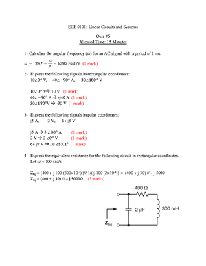 ECE0101 HW8 - Solution - Hw 8 Solns - ECE 0101: Linear Circuits And ...