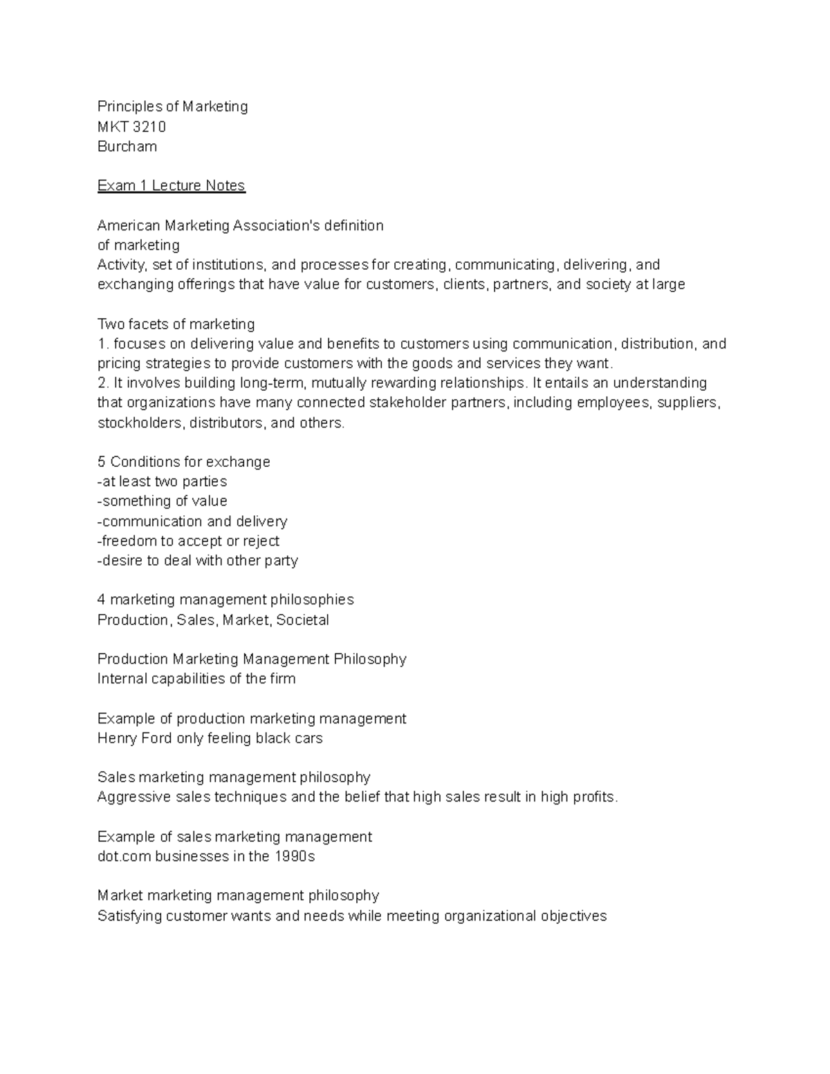 Principles Of Marketing Exam 1 - igjl30z