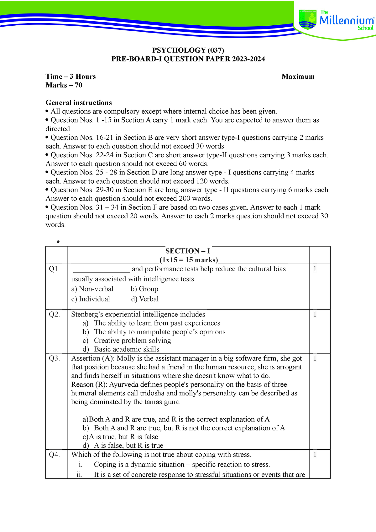 Psychology PRE Board 1 2024 PSYCHOLOGY 037 PRE BOARD I QUESTION   Thumb 1200 1698 