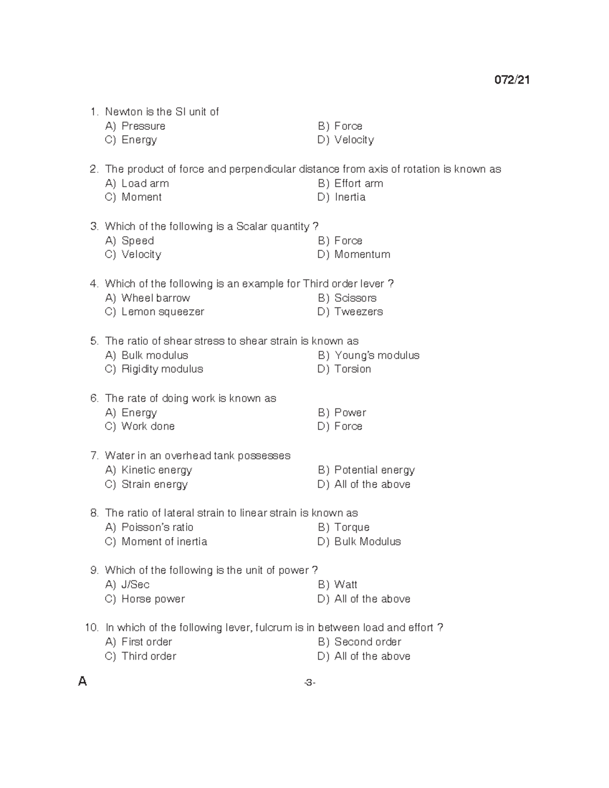 Draftsman Grd.3 Mech - For mechanical psc exam preparation - 1. Newton ...