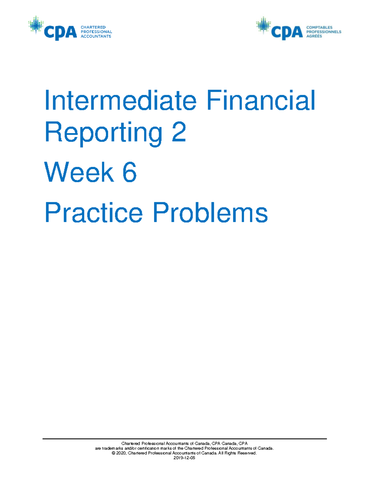 Prep-IF2-W06 - Practice Problem - Chartered Professional Accountants Of ...