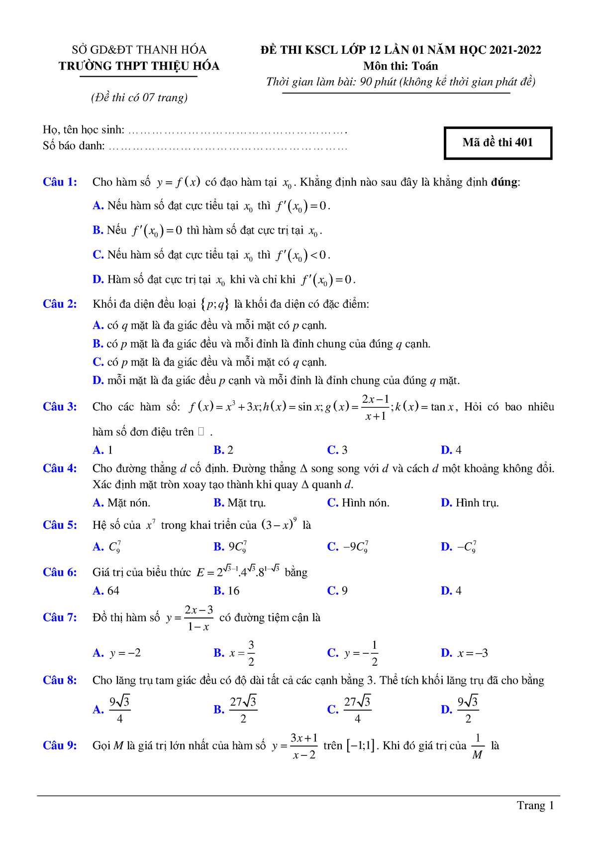 6 Thith 1 - các câu hỏi trắc nghiệm từ quizz của giáo viên - muốn share ...