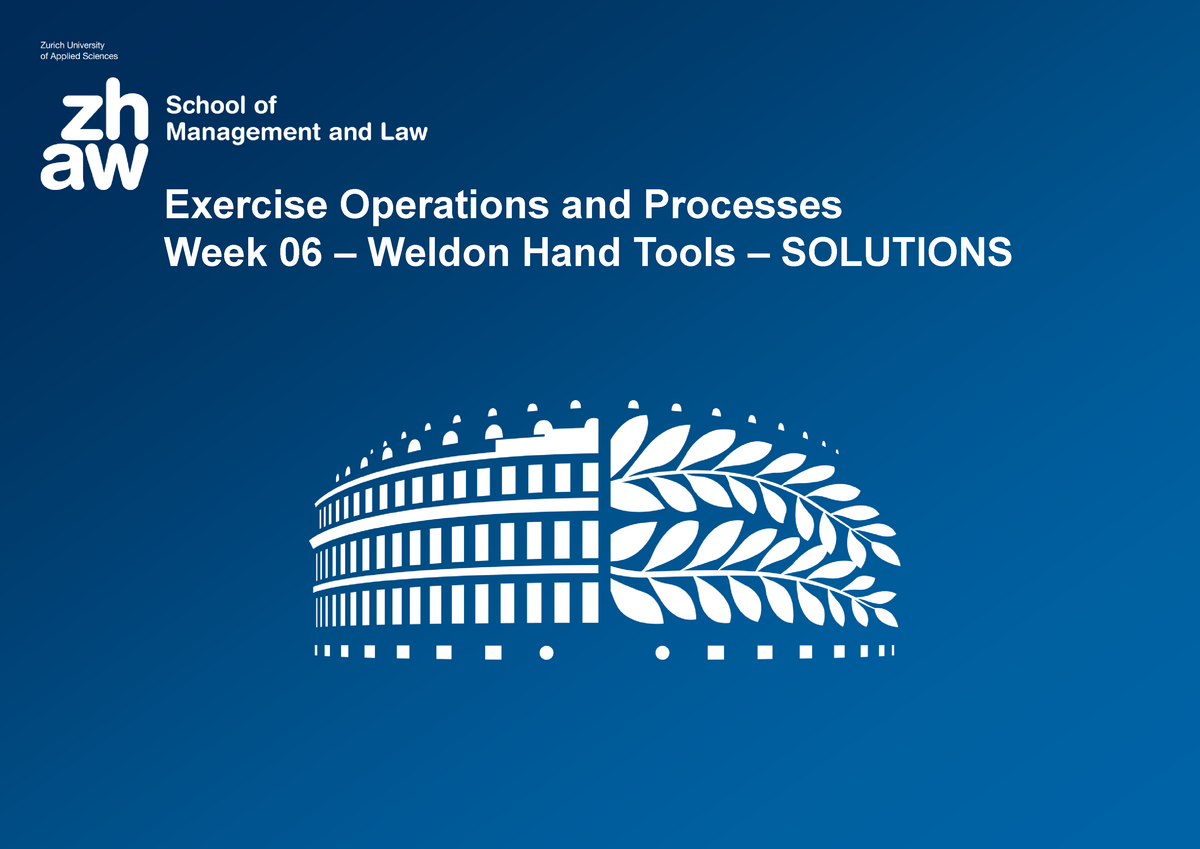 weldon hand tools case study answers