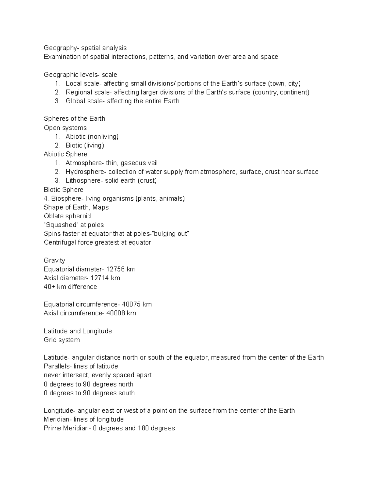 Introduction to Physical Environment - spatial analysis Examination of ...
