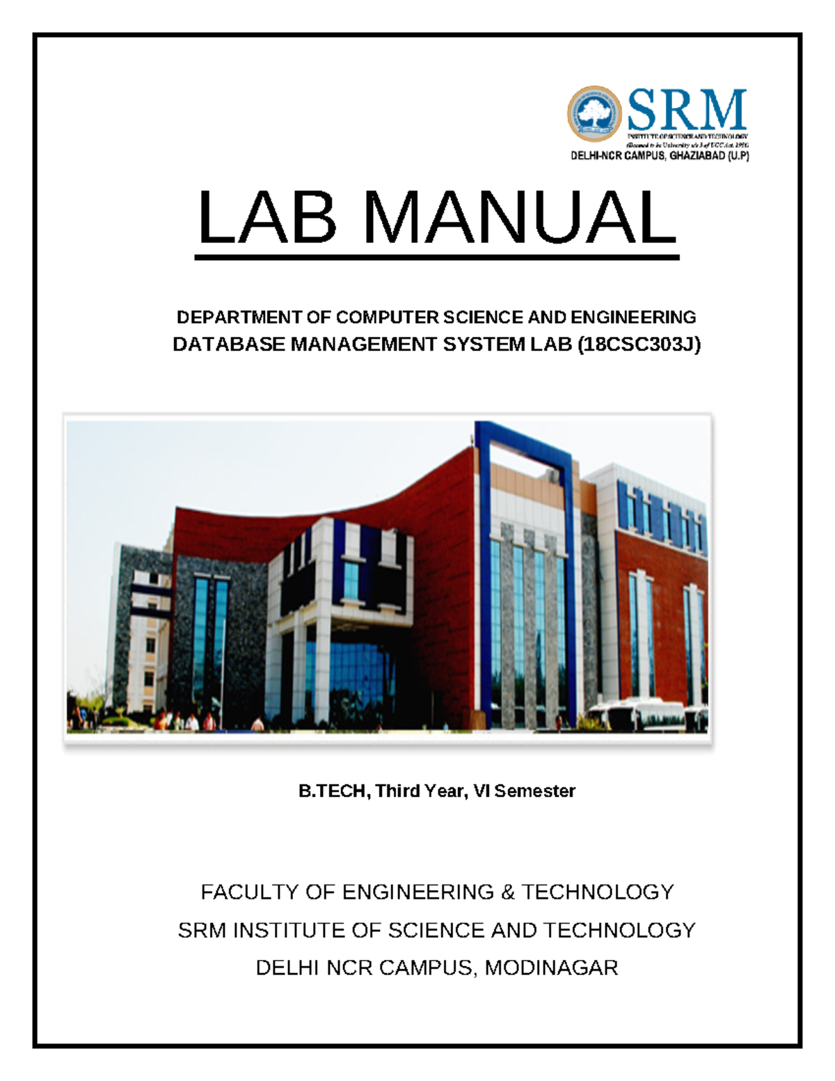 DBMS lab Manual final (1) 2024-02-27 - LAB MANUAL DEPARTMENT OF ...