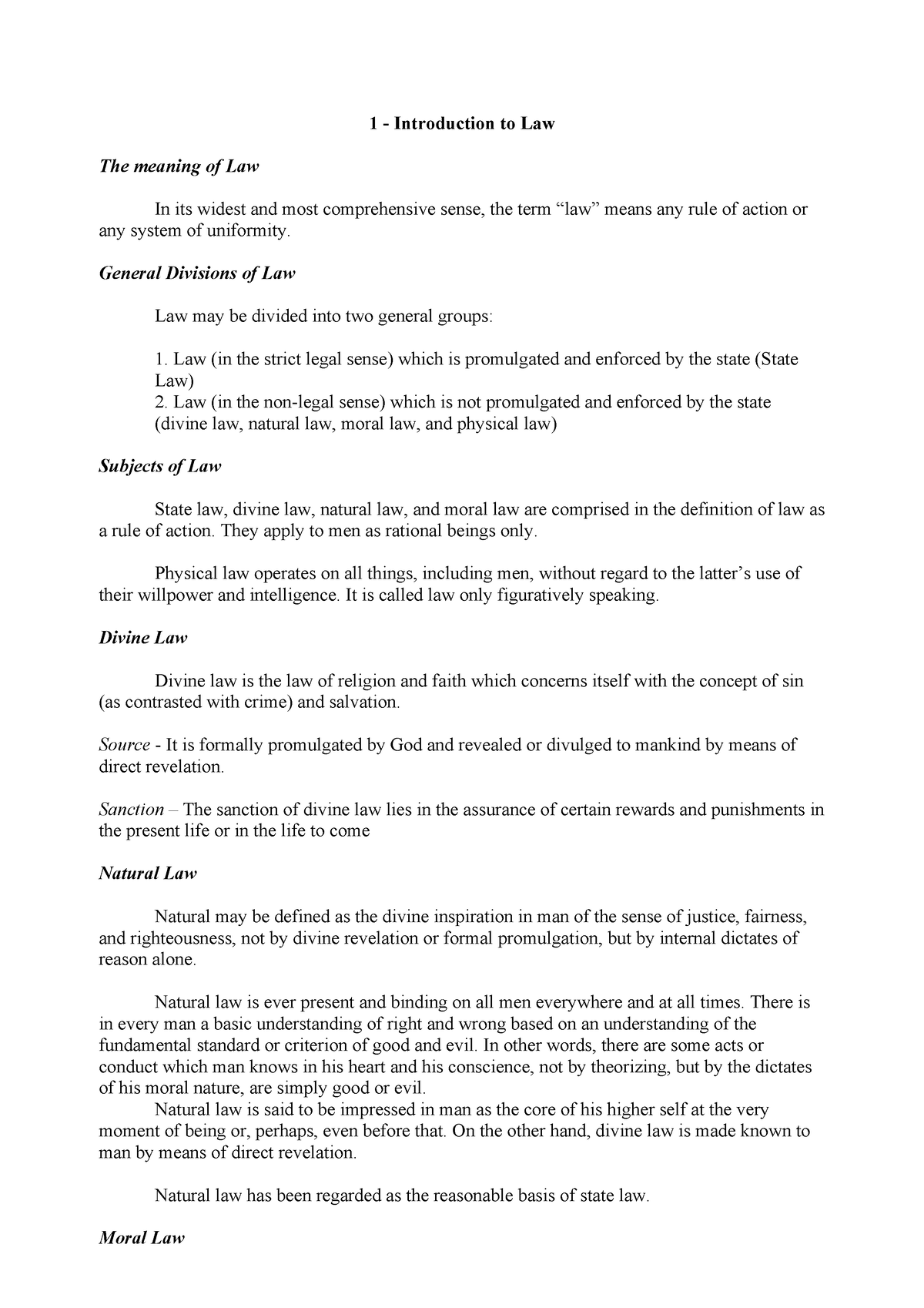 025595952-summary-1-introduction-to-law-the-meaning-of-law-in-its