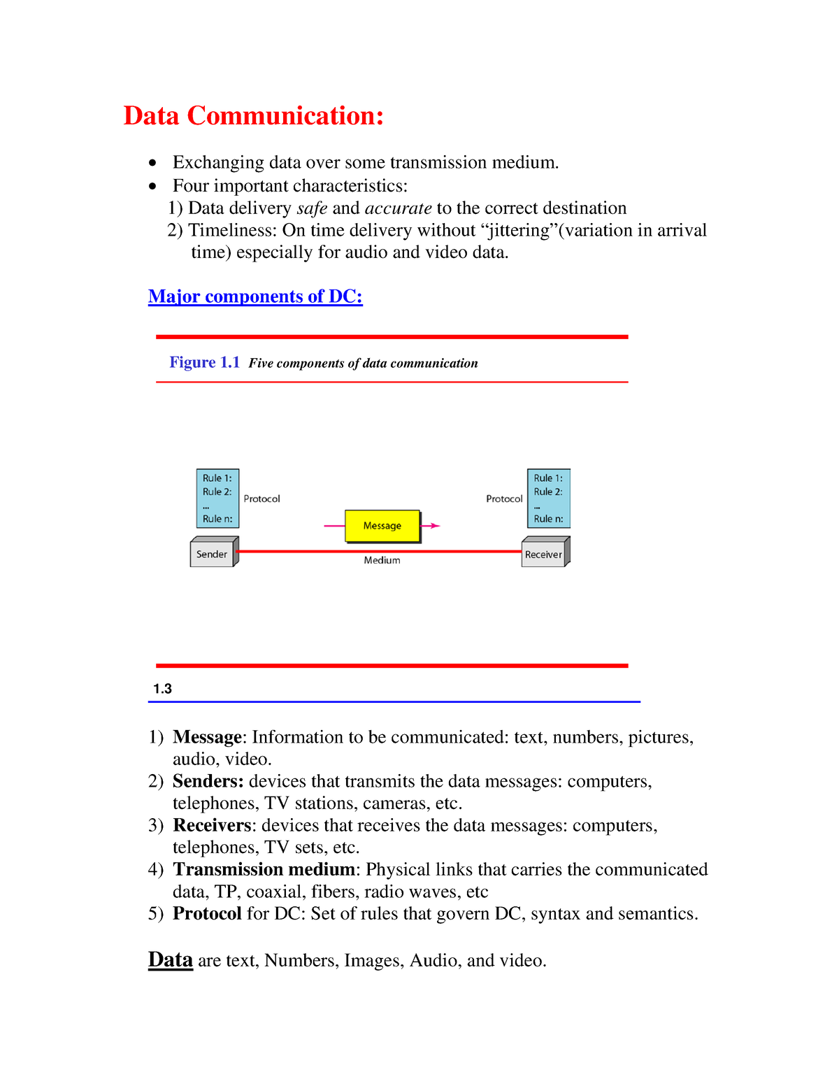 data communication essay