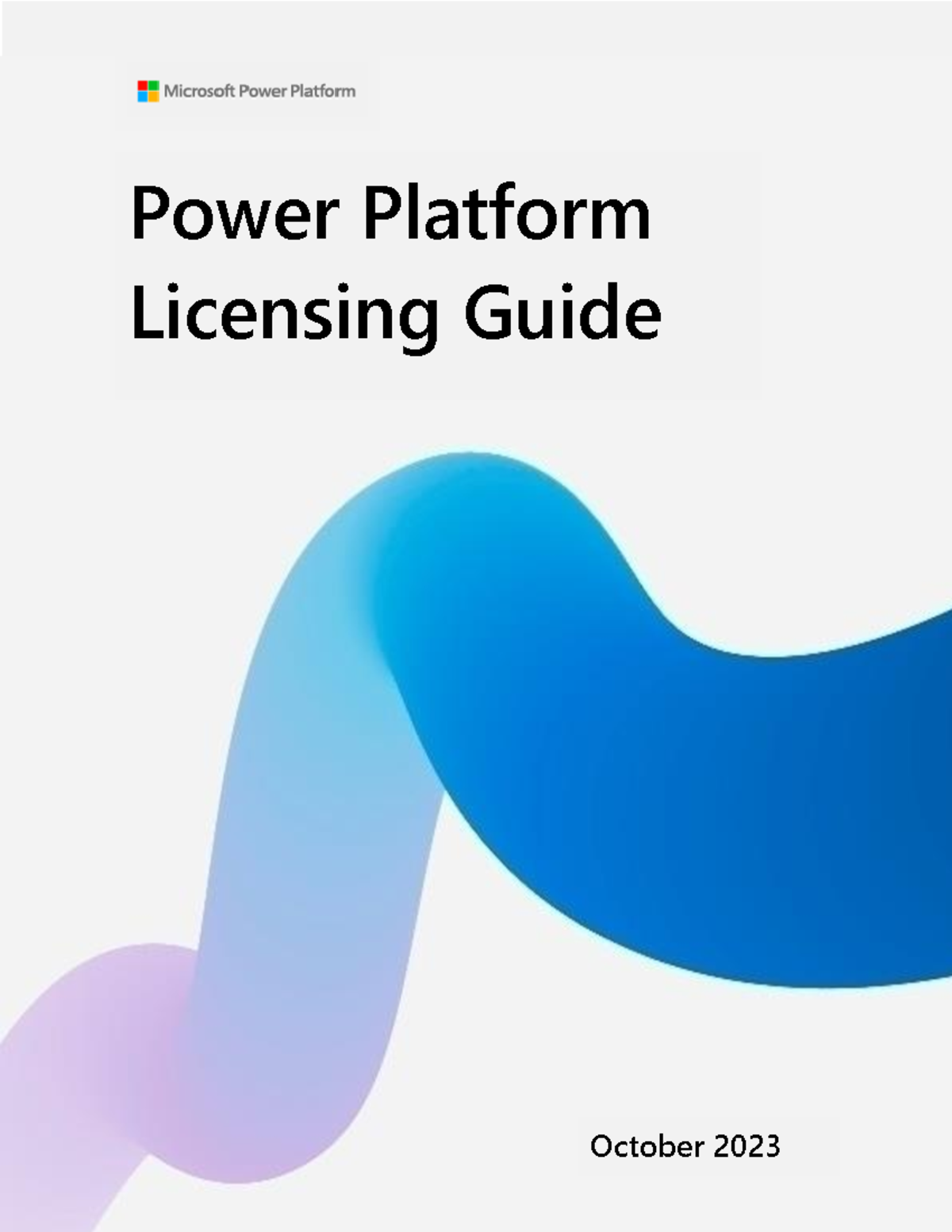 Power Platform Licensing Guide October 2023 - Power Platform Licensing ...