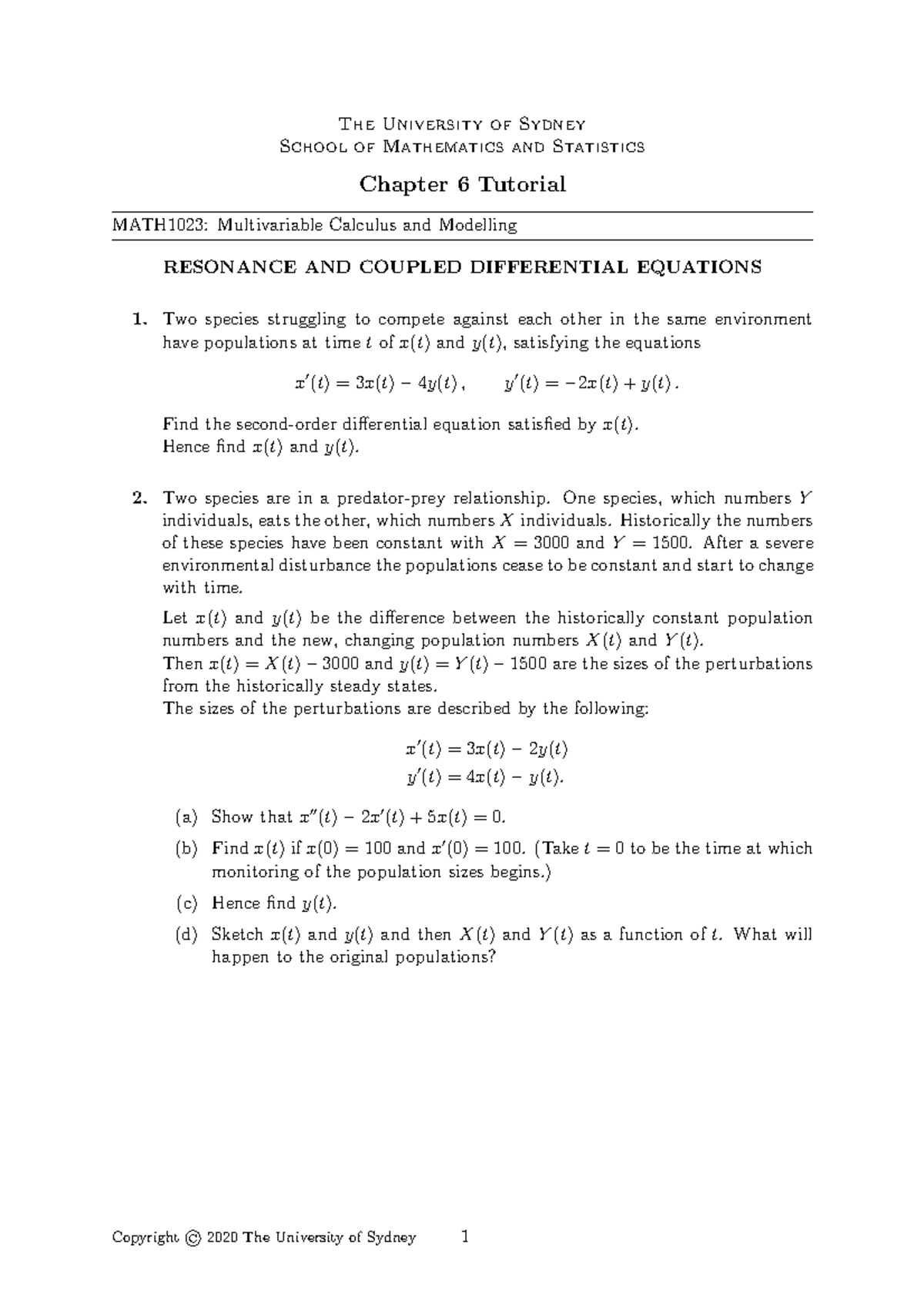 Tutorial Chapter 06 - The University of Sydney School of Mathematics ...