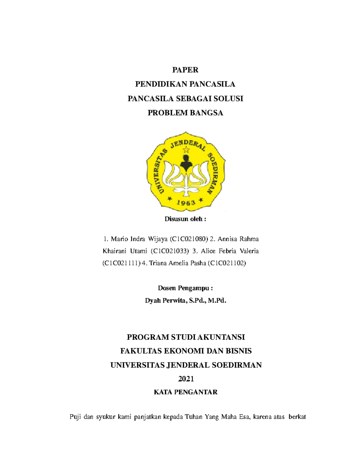 Makalah Pancasila Sebagai Solusi Problem Bangsa - PAPER PENDIDIKAN ...