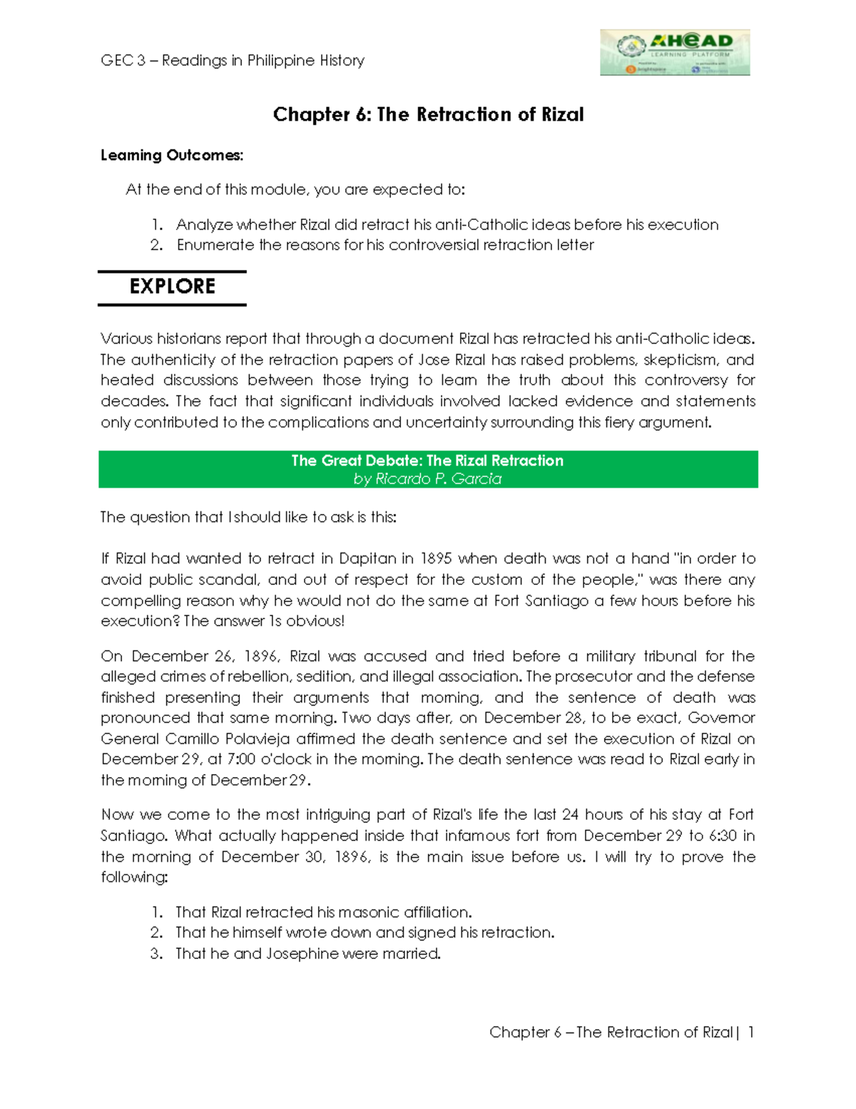 module-6-the-retraction-of-rizal-chapter-6-the-retraction-of-rizal