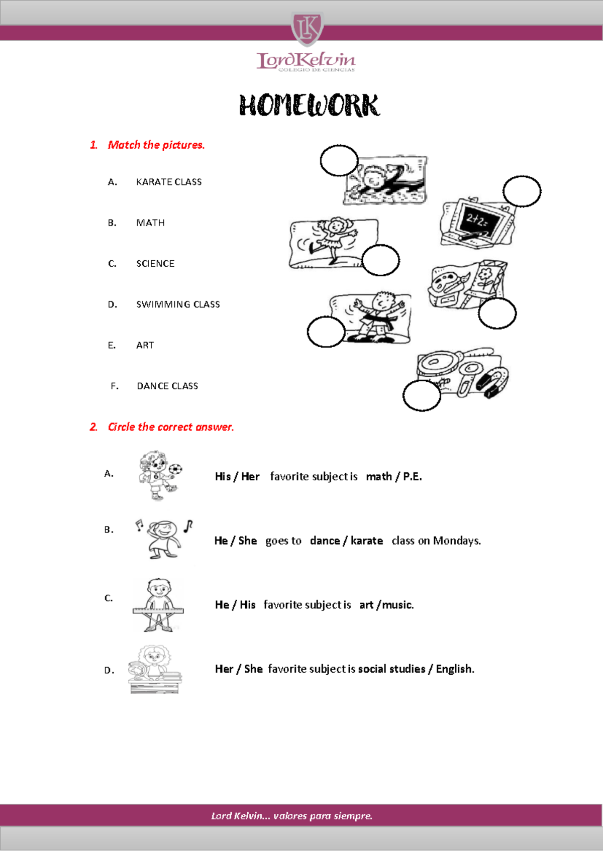 Homework L1 L2(U8) - Colegio de Ciencias Lord Kelvin - Trujillo ...