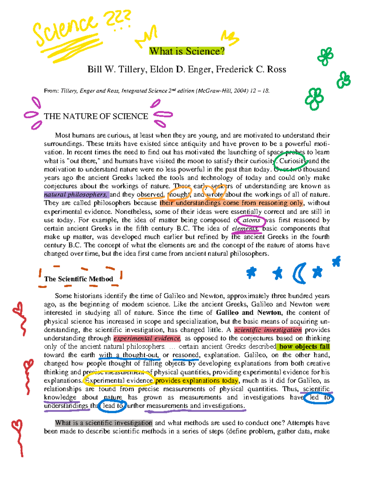 1 Tillery What is Science What is Science? Bill W. Tillery, Eldon D. Enger, Frederick C