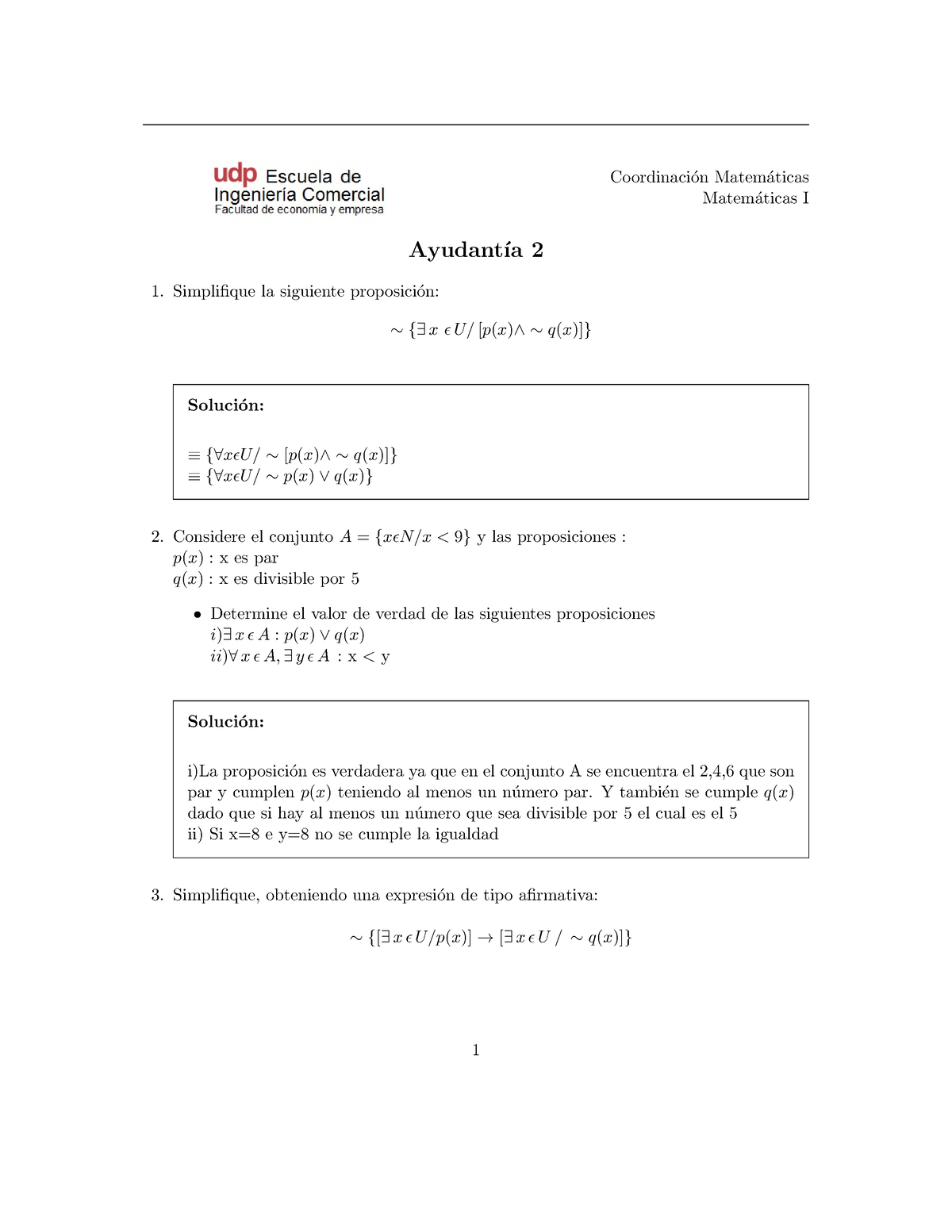 Ayudantia 2 Matem Ticas I - Coordinaci ́on Matem ́aticas Matem ́aticas ...