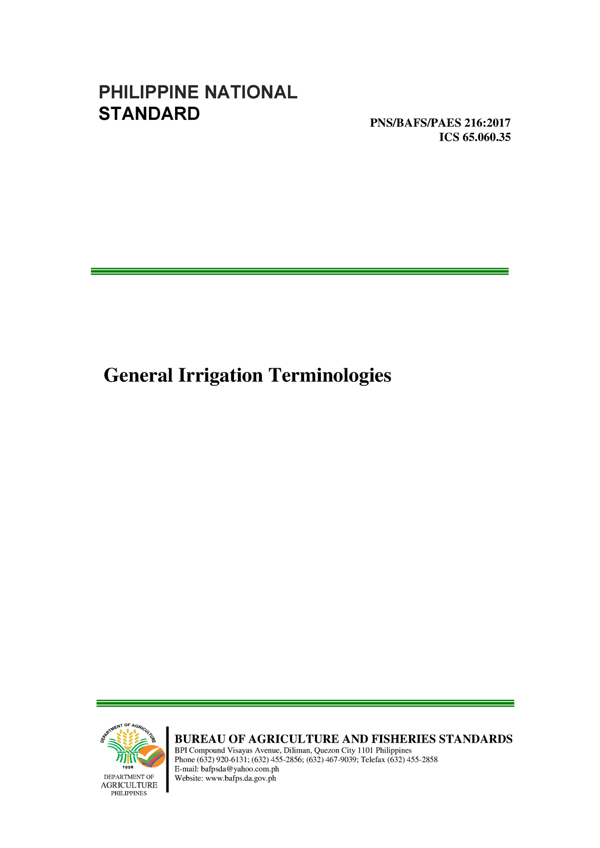 PNS-BAFS-PAES-216 2017-General-Irrigation-Terminologies - PNS/BAFS/PAES ...