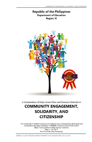 CESC Module 7community engagement solidarity and community engagement ...