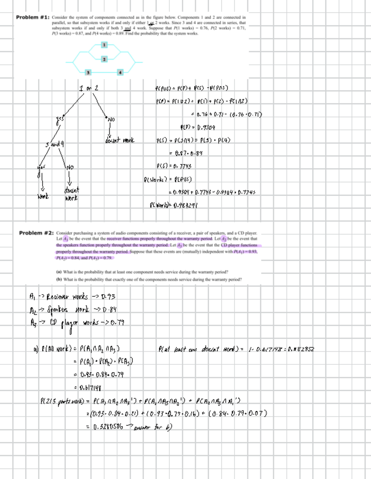 Childsmath 2 - solutions to childs math w explainations - => P(PUS) = P ...