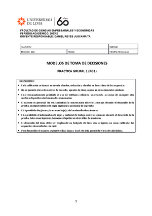 Guia Prog Lineal-2019-1 - MODELOS PARA LA TOMA DE DECISIONES GUÍA DE ...