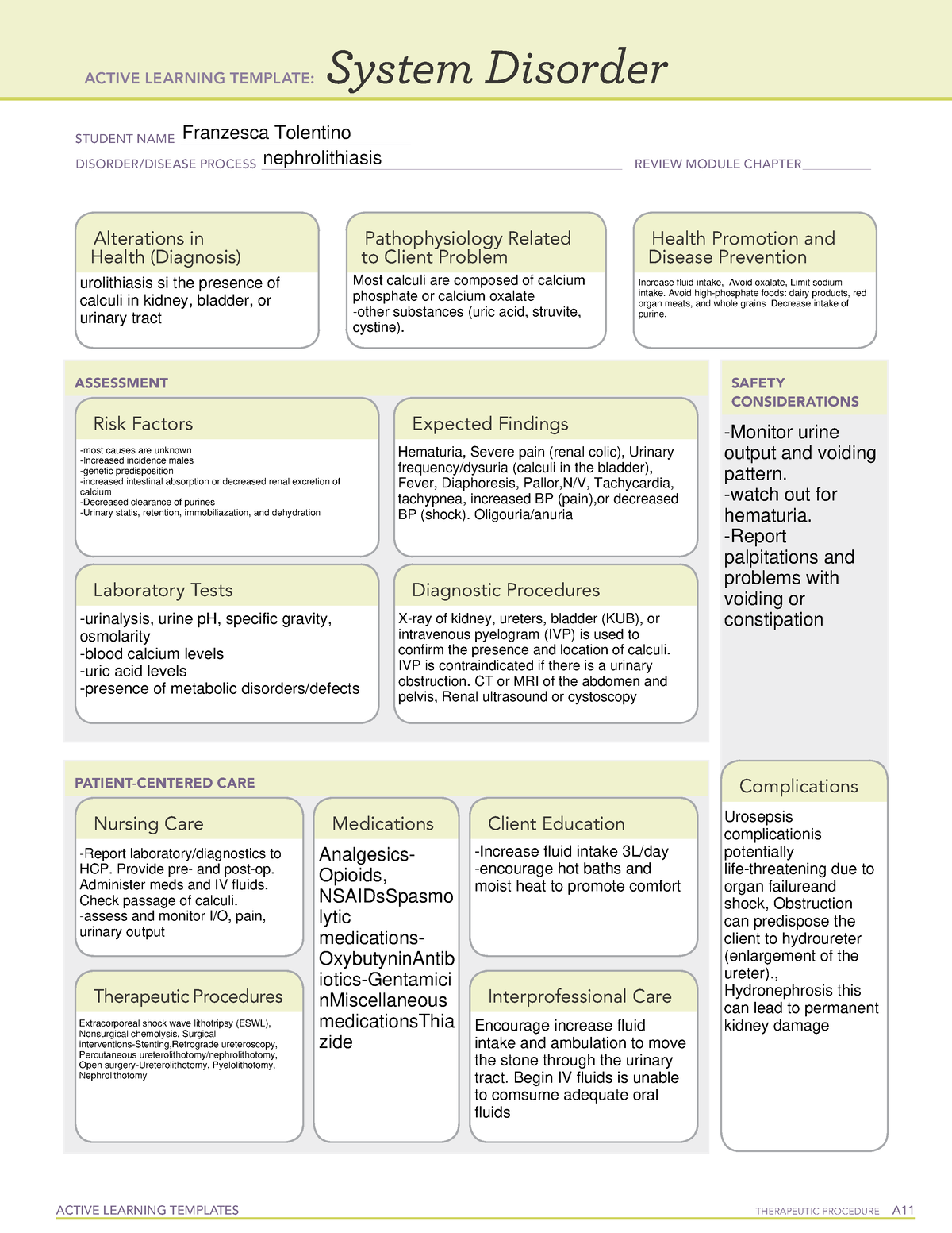 Active Learning Template sys Dis Renalcalculi ACTIVE LEARNING