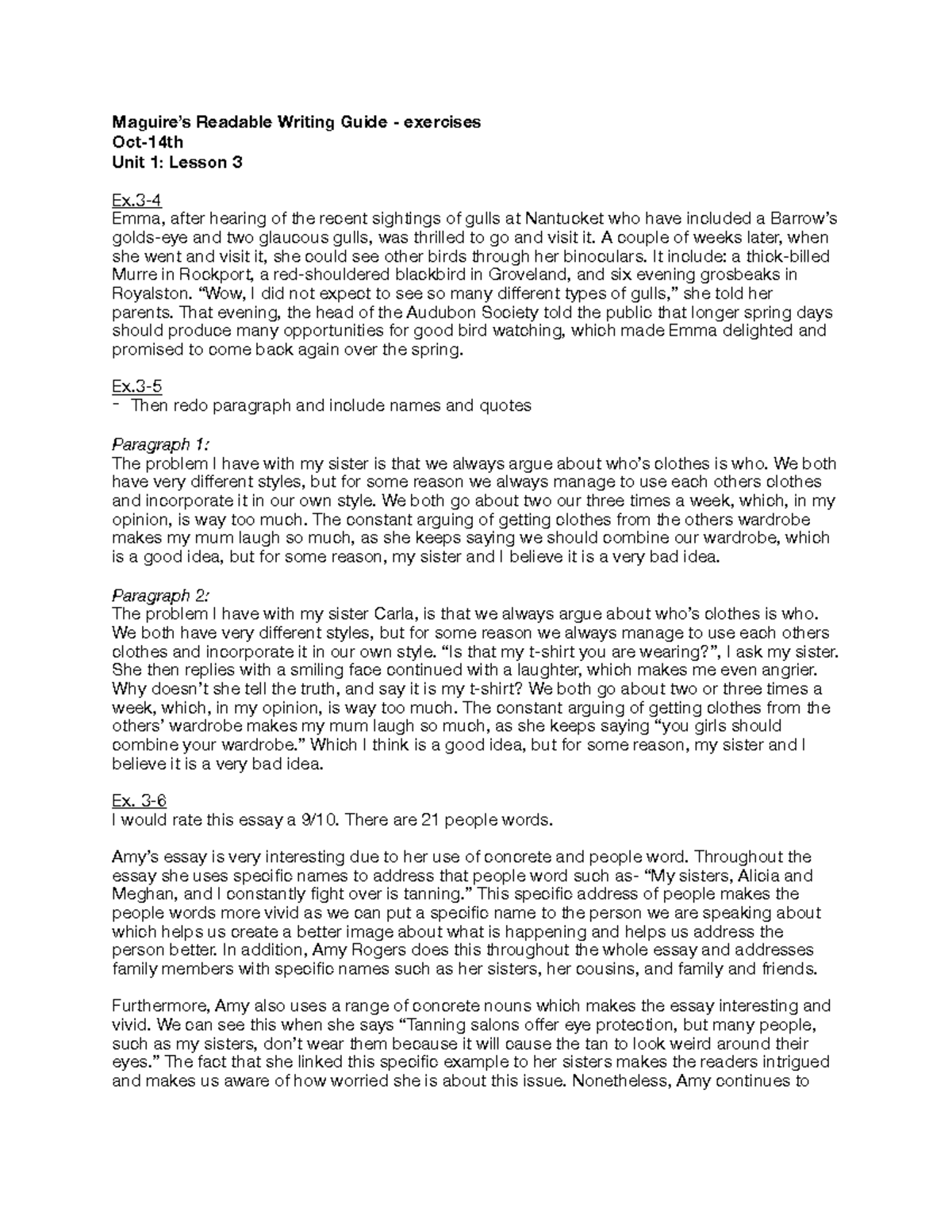 Macguire's Readable Write Guide- Oct 14th - Maguire’s Readable Writing ...