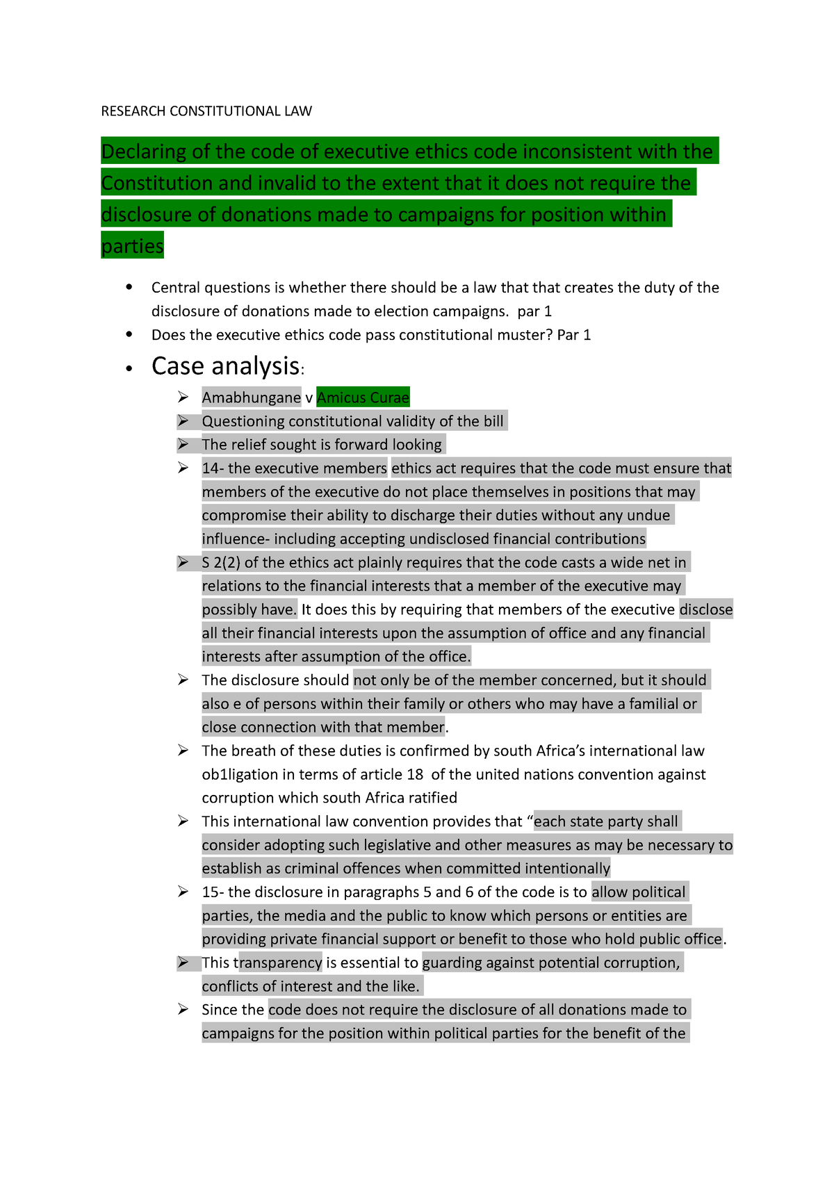 constitutional law topics for research