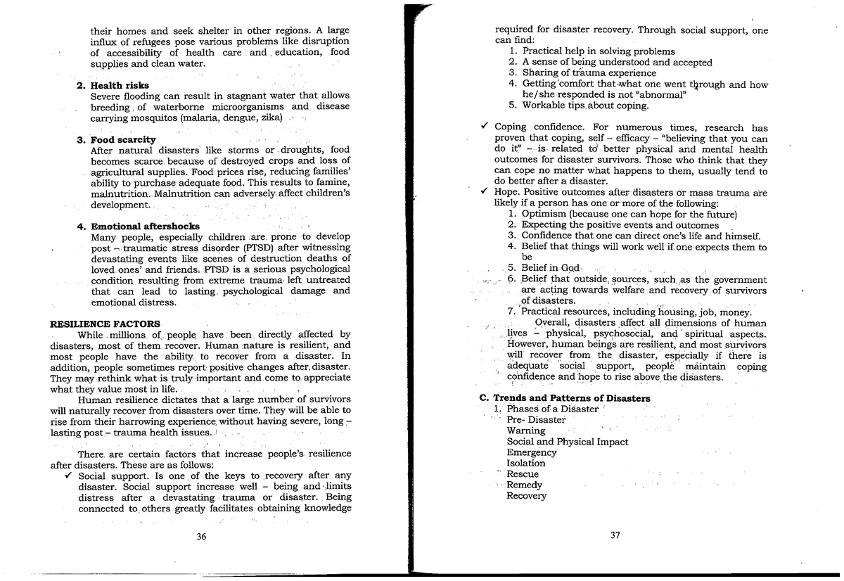 Resilience Factors Disaster Readiness Disaster Readiness And Risk