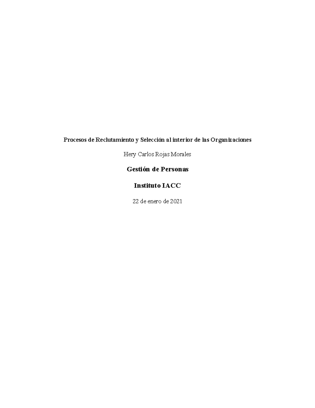 Hery Rojas M Tarea Semana 3 Gestion De Personas - Procesos De ...