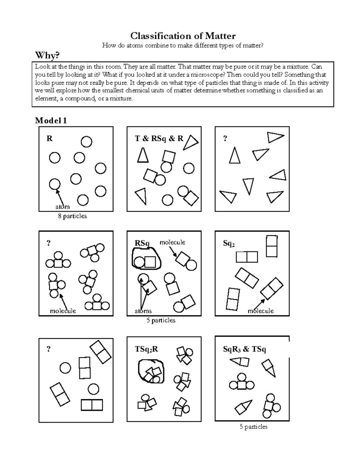 Kami Export Classification Of Matter Classification Of Matter How Do Atoms Combine To Make 