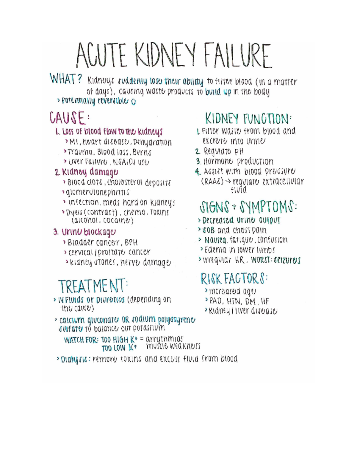 Kidney helpers - I really like these lecture notes - SOW 215 - Studocu