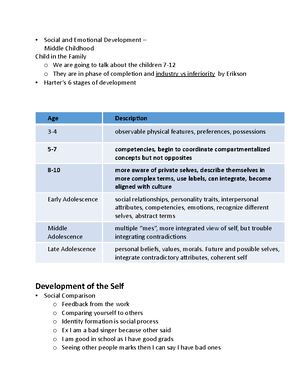 Chapter 11 lecture notes - Chapter 11: Physical and Cognitive ...