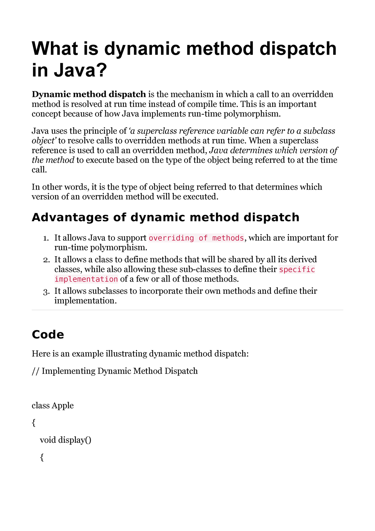 what-is-dynamic-method-dispatch-in-java-what-is-dynamic-method