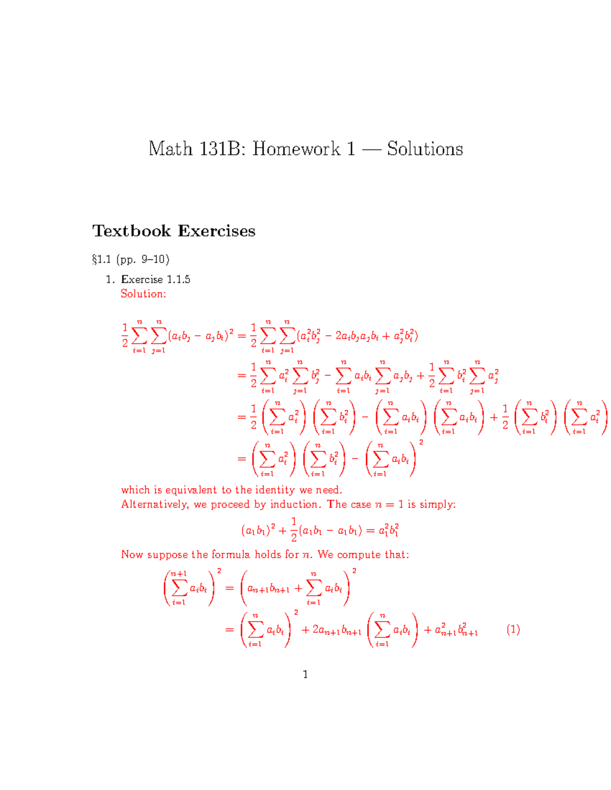 Gdffshgjugjutjuyjsaef - Math 131B: Homework 1 — Solutions Textbook ...