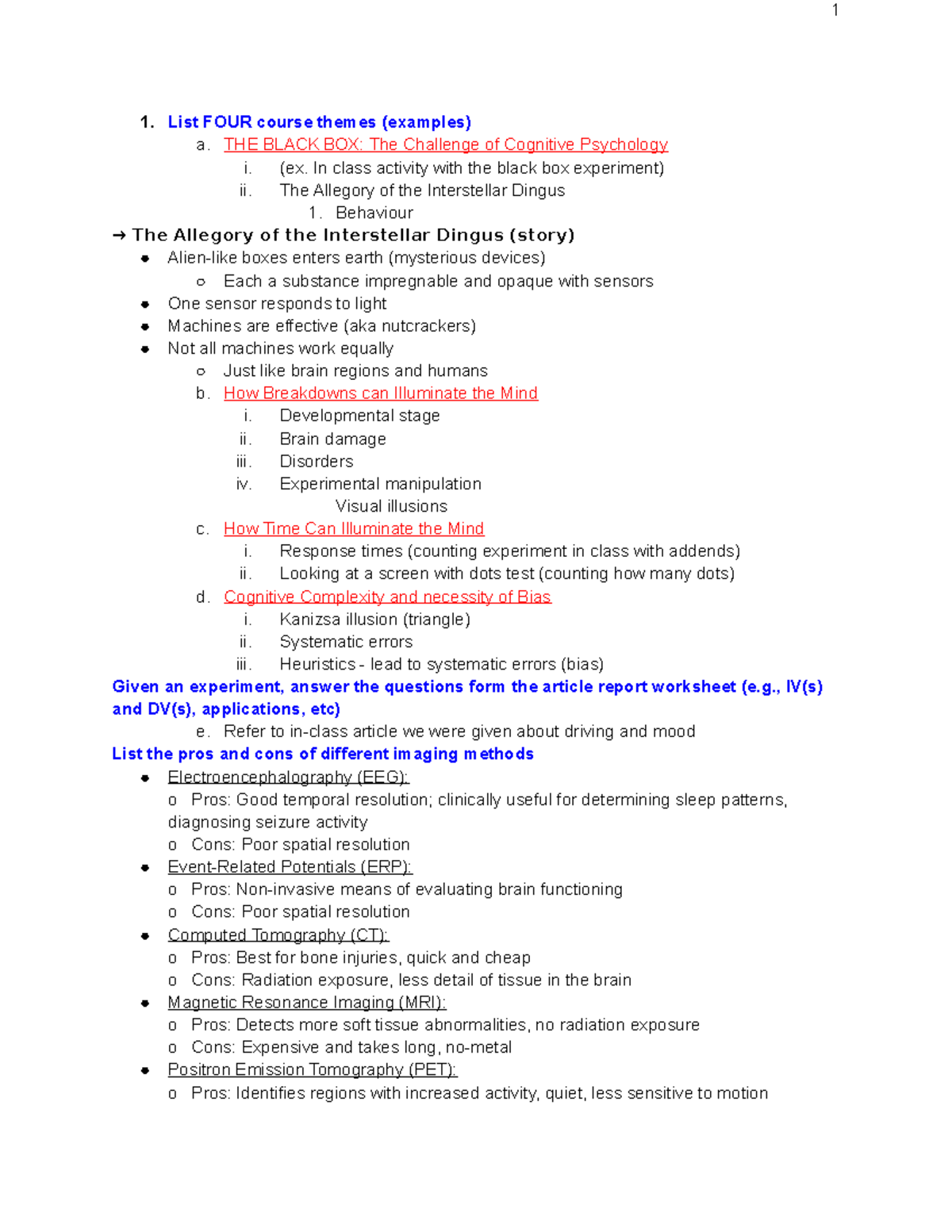 Midterm Review 2 2018, Questions And Answers - 1 1. List FOUR Course ...