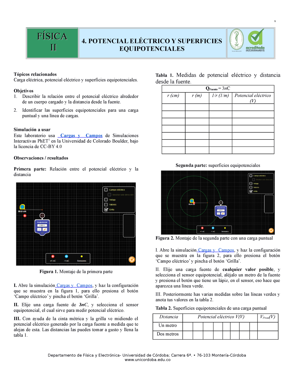 4. Potencial Eléctrico Y Superficies Equipotenciales - 4. POTENCIAL ...