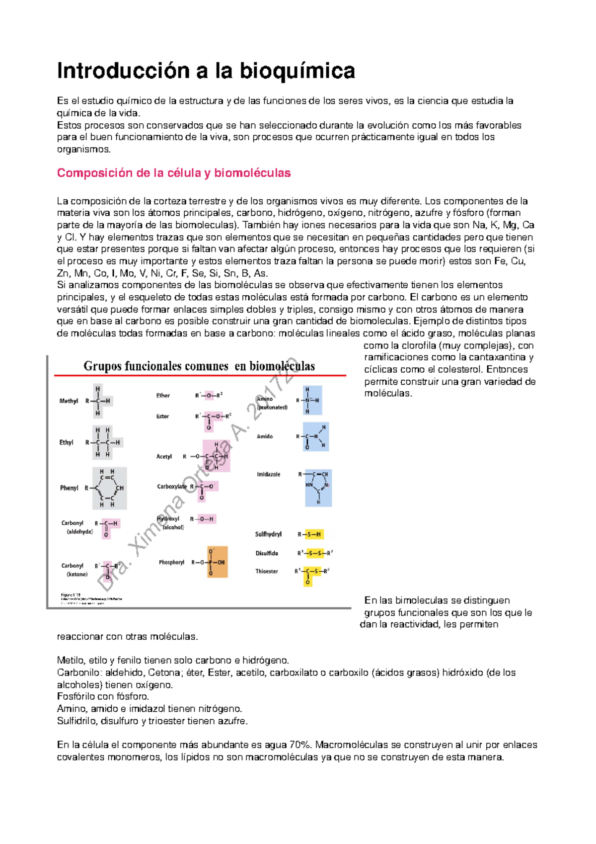 Bioquimica 1 Sol 1 Studocu