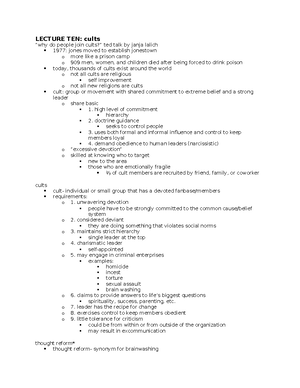 crim bx notes wk 5-6 - LECTURE EIGHT: sexual assault sexual assault ...