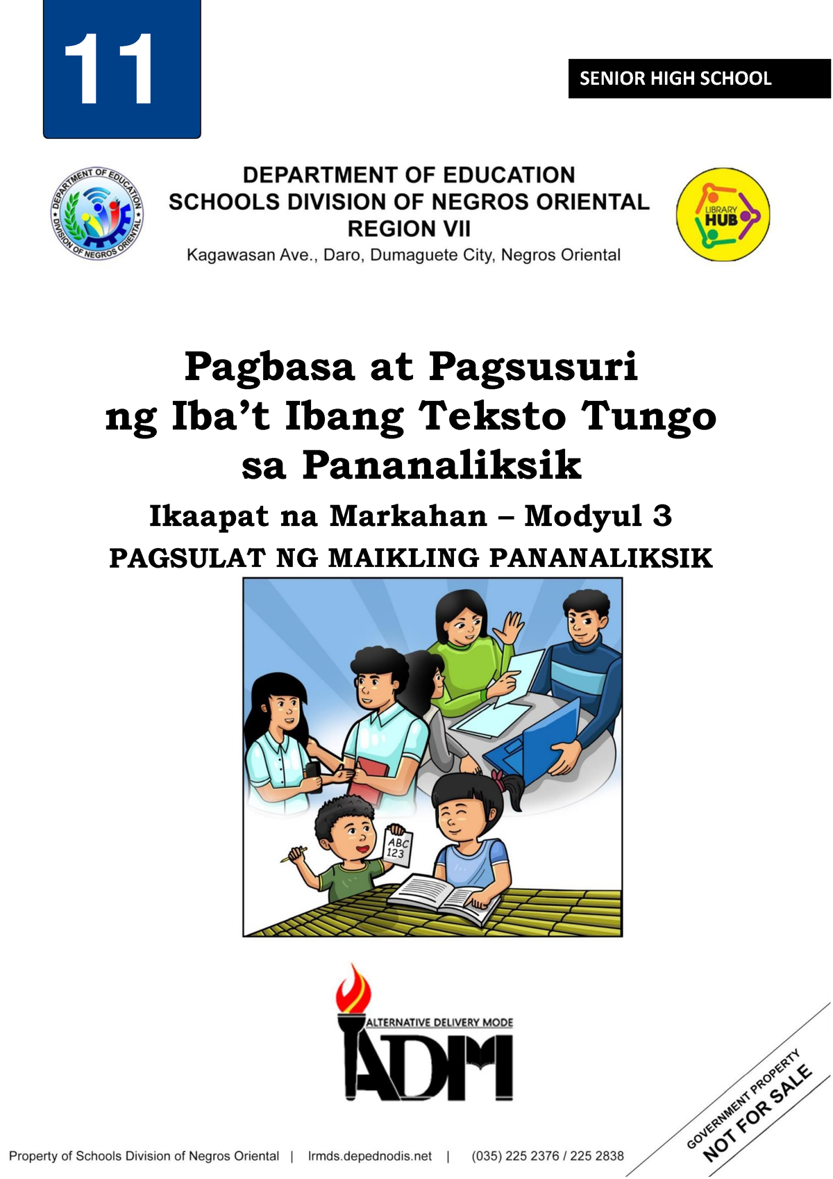 Copy Of FIl 11 Pagbasa Q4 Module 3 Final - 9 Pagbasa At Pagsusuri Ng ...