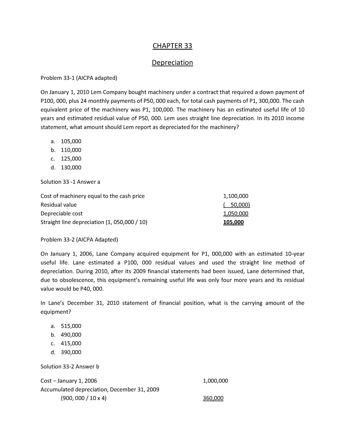 reviewer-depreciation-chapter-33-depreciation-problem-33-1-aicpa