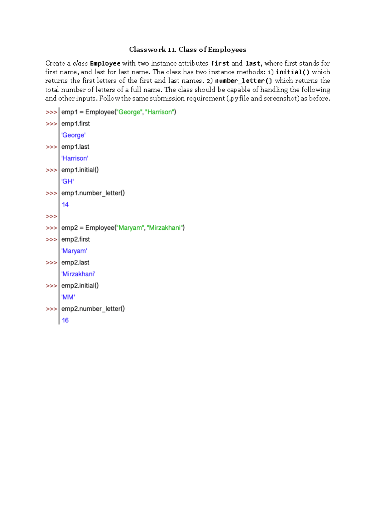 Classwork 11-1 - Introduction to Business Programming in Python - Class ... image.