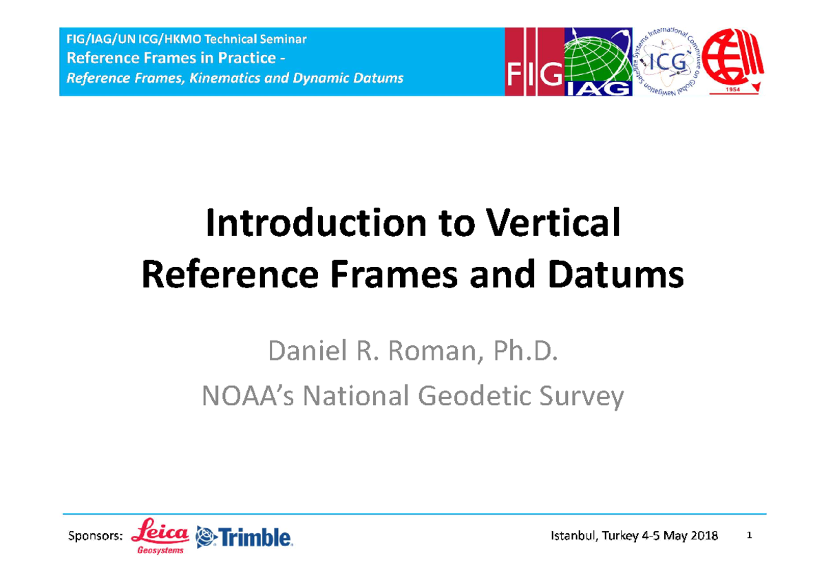 2 RFIP Istanbul VRFD - Rfid - Introduction to Vertical Reference Frames ...