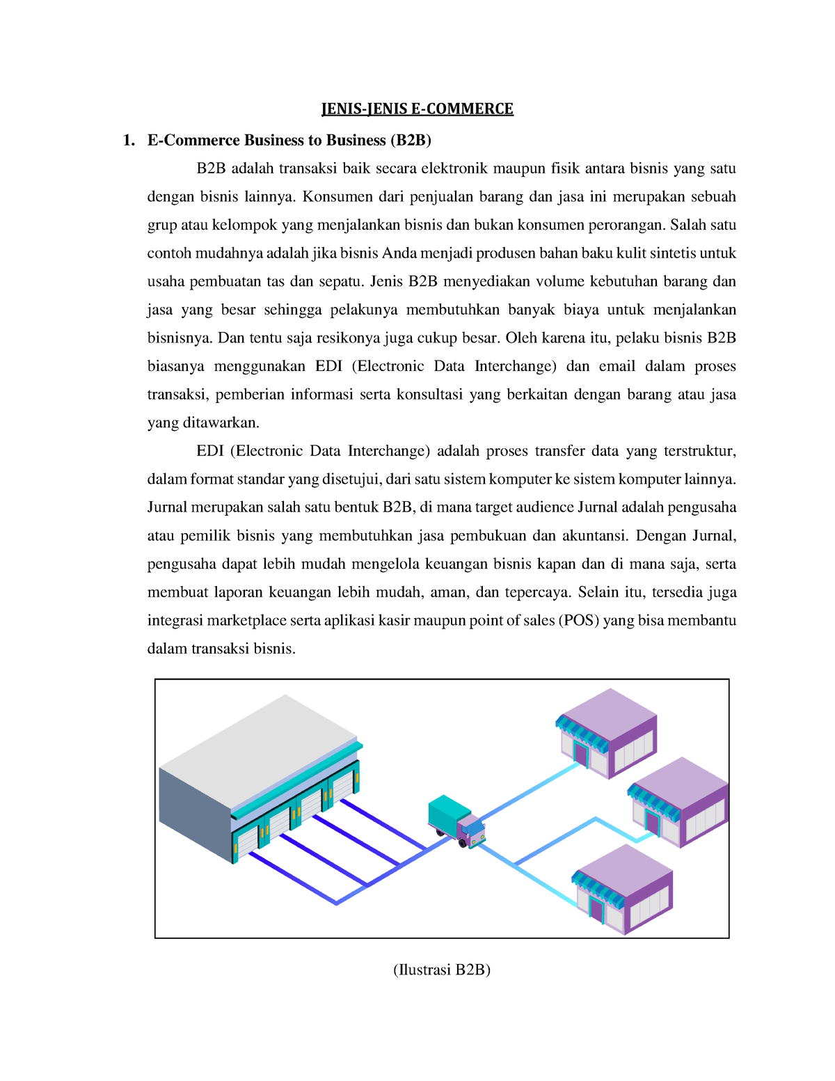 Jenis-jenis E-Commerce - 1. Business To Business (B2B) B2B Adalah ...