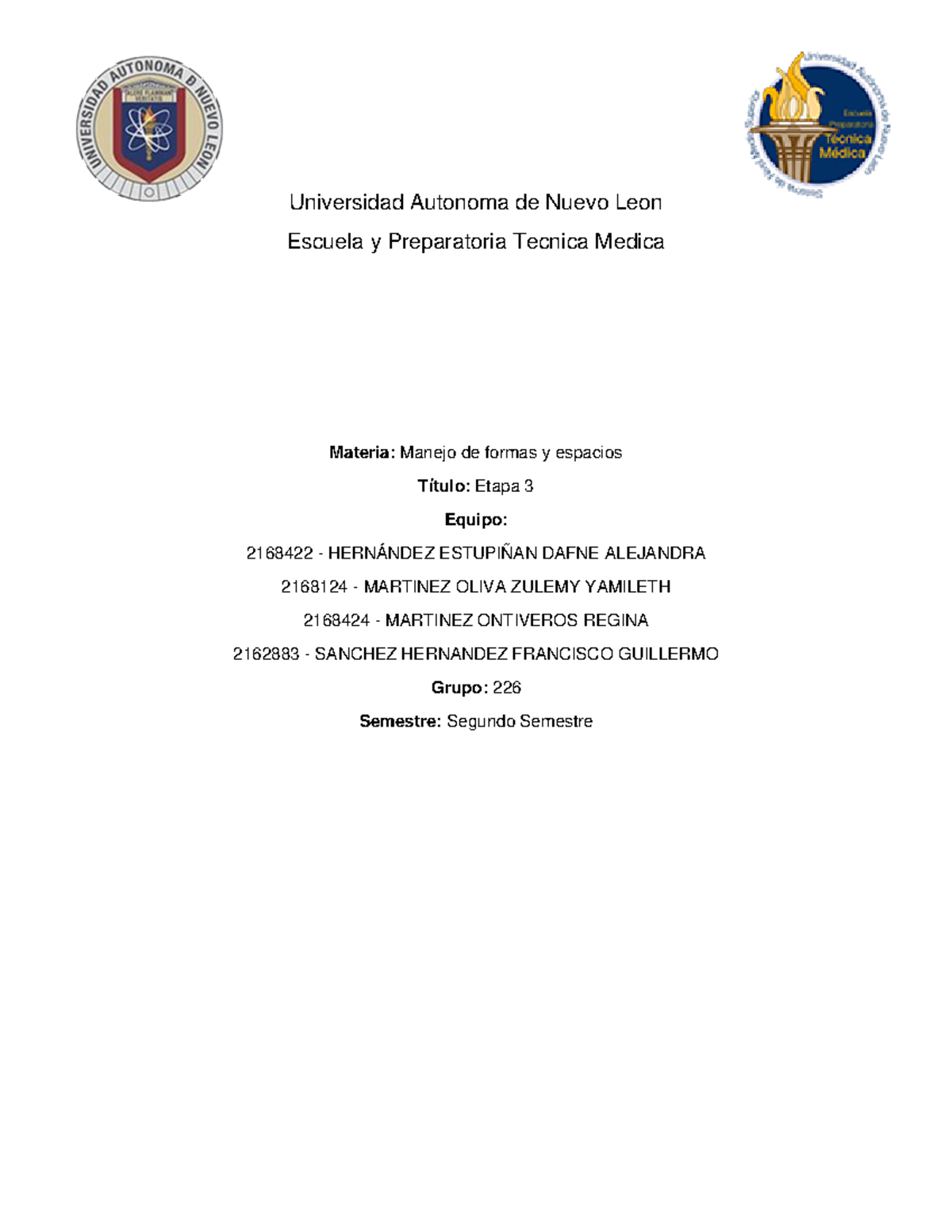 Mate Evidencia 3 - prepa - Universidad Autonoma de Nuevo Leon Escuela y ...