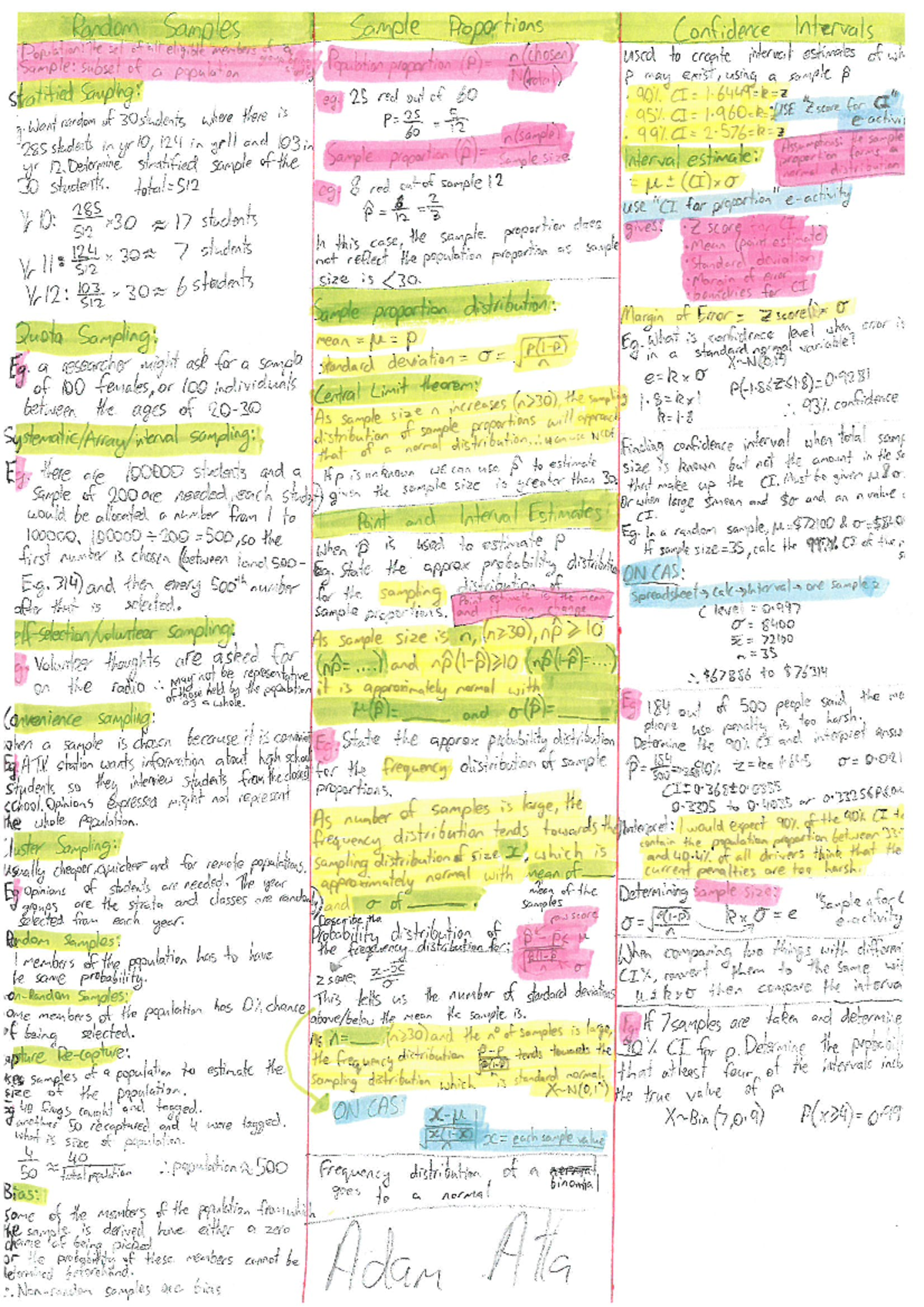 Highly compact and concise notes-that contain key concepts2 - Math 141 ...