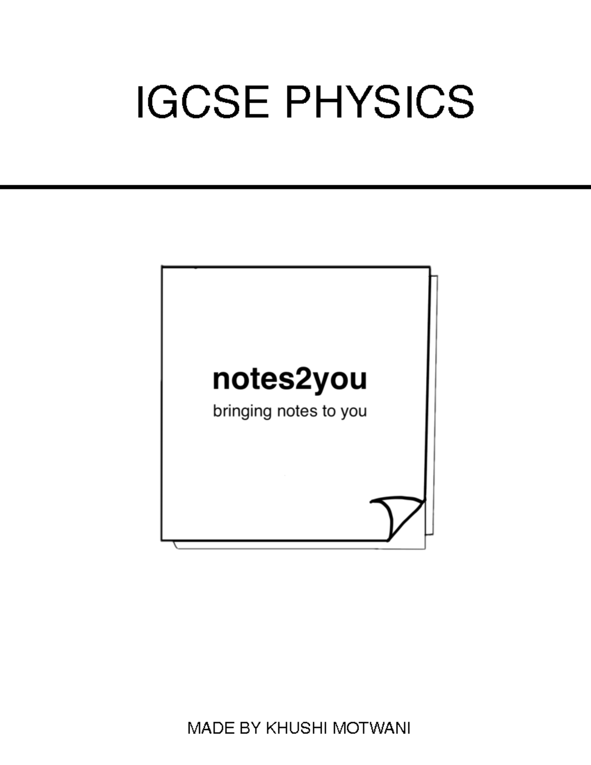 Physics Notes - Studocu
